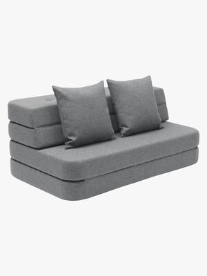 by KlipKlap 3 Fold Sofa, Mørkegrå