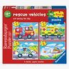 Ravensburger Udrykningskøretøjer Puslespil 4-i-1