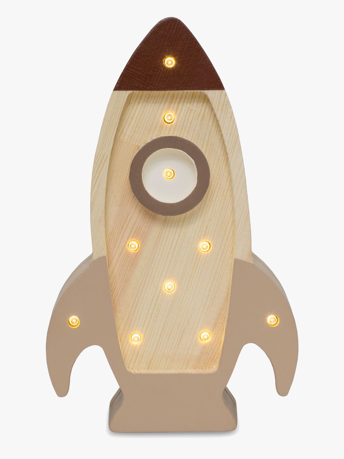 Little Lights Mini Lampe Rumraket, Cappucino