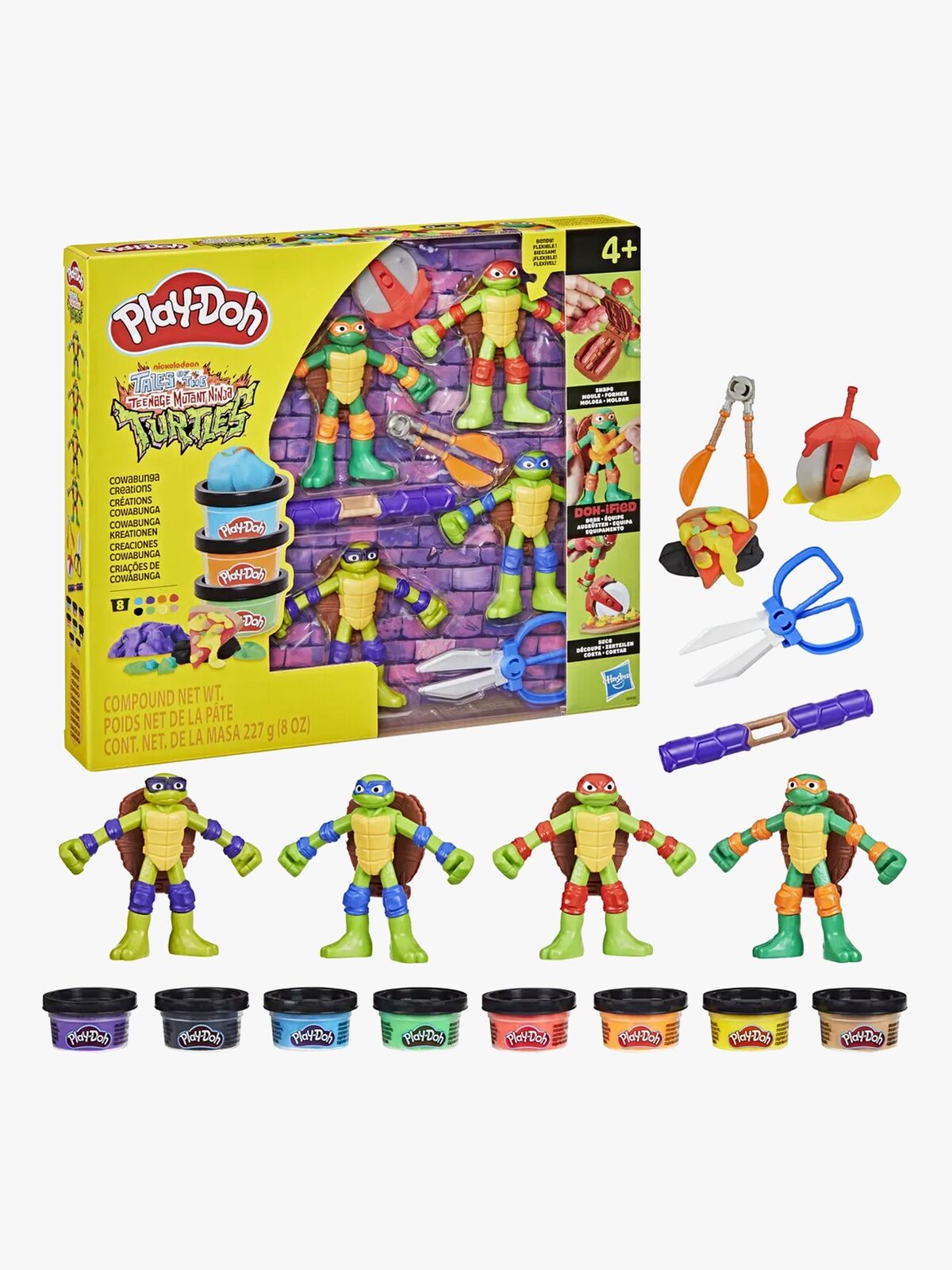 Play-Doh Teenage Mutant Ninja Turtles Modellervoks Cowabunga Creations