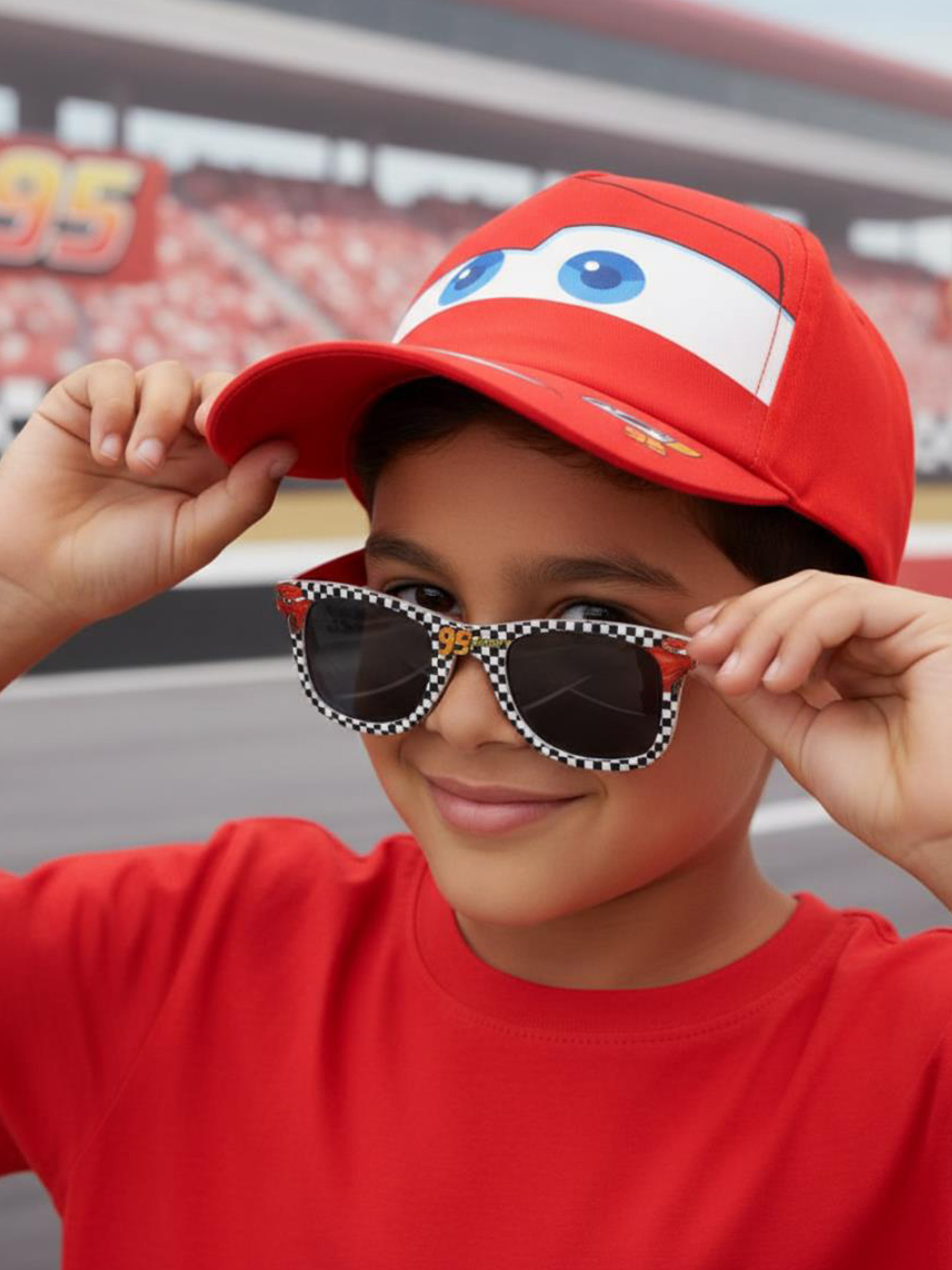 Disney Cars Kasket &  Solbriller, Rød