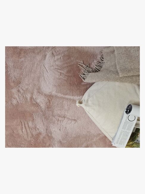 KM Carpets Cozy Gulvtæppe 80x160, Dusty Pink