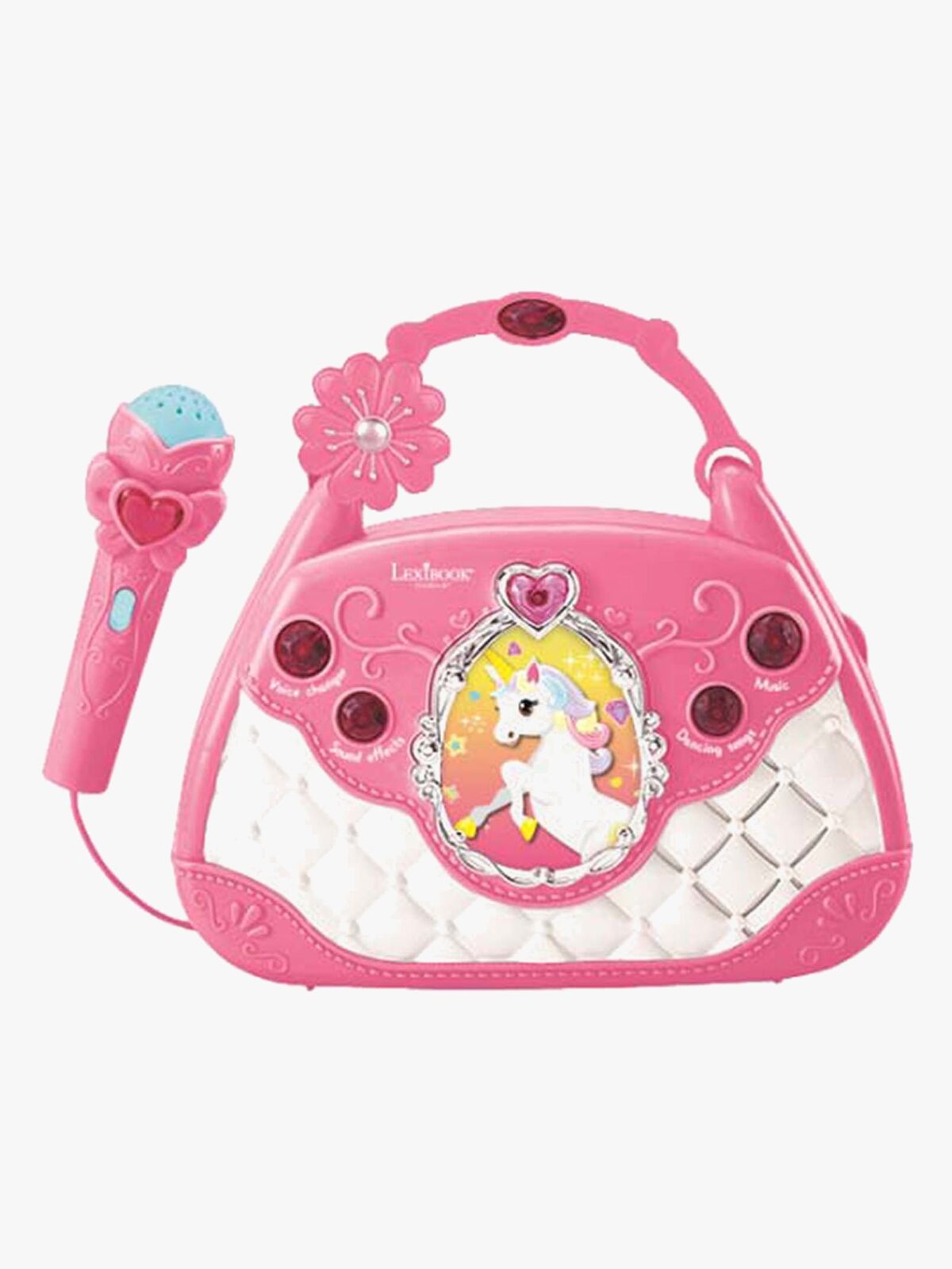 Lexibook Unicorn Højtaler m. Mikrofon, Håndtaske