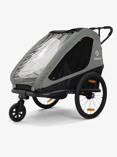 Hamax Traveller Cykelanhænger, Khaki Green/Black
