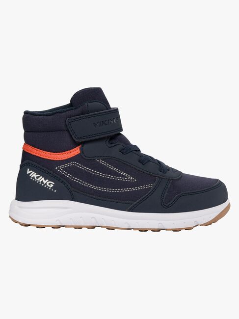 Viking Hovet Mid 1V WP Sneakers, Navy