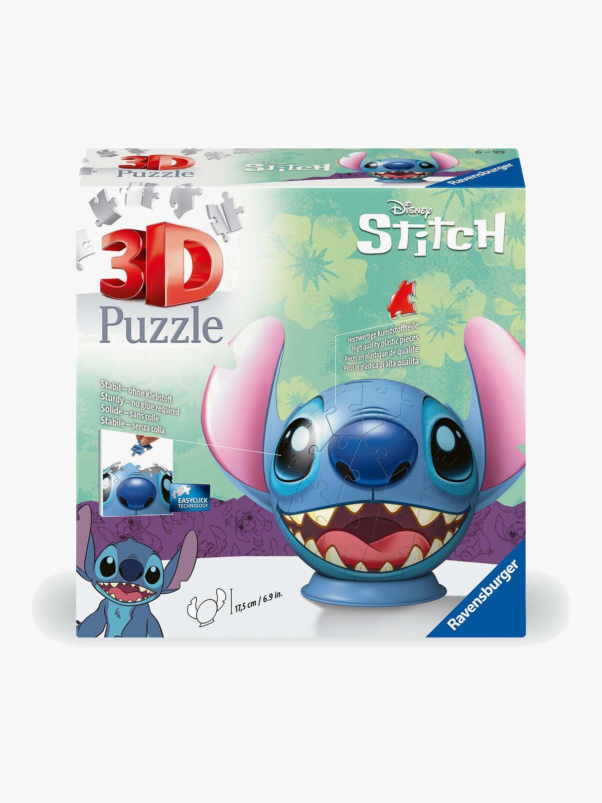 Ravensburger Disney Stitch 3D-puslespil med Ører 77 Brikker
