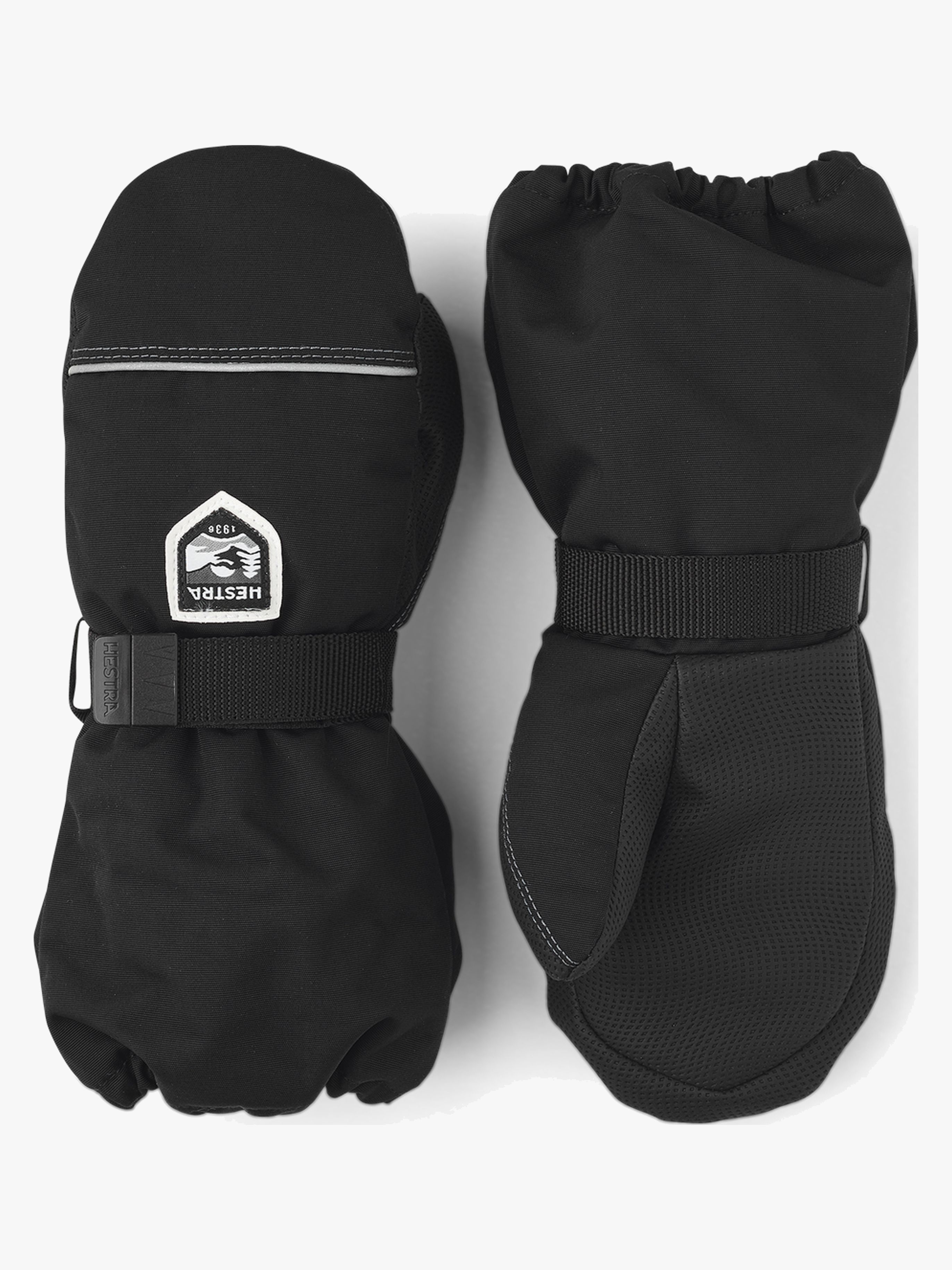 Hestra Kid's Wool Terry Vanter, Sort, 1