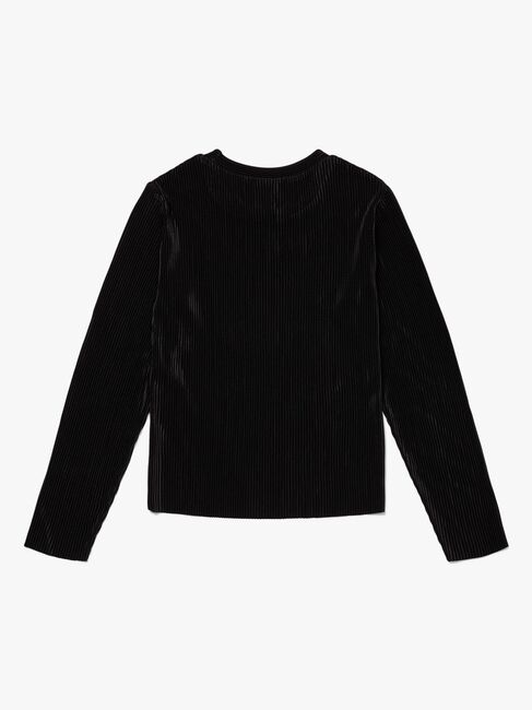 Luca & Lola Elettra Langærmet Top, Black