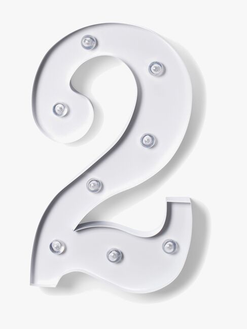 Alice & Fox Tallampe 2, Hvid