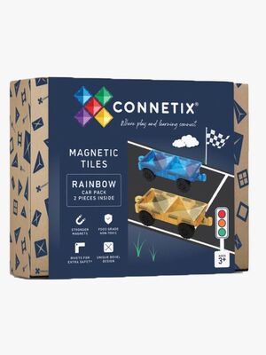 Connetix Rainbow Magnetiske Byggeklodser Bilpakke 2-pak