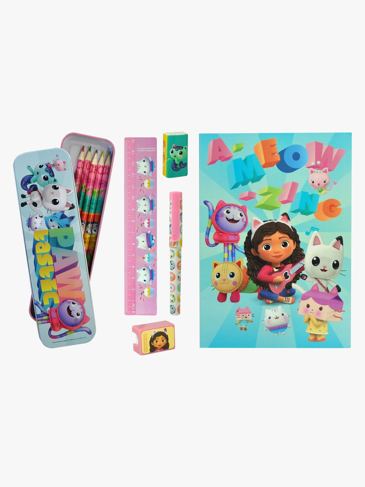 Gabby's Dollhouse Skrivesæt med Blikæske