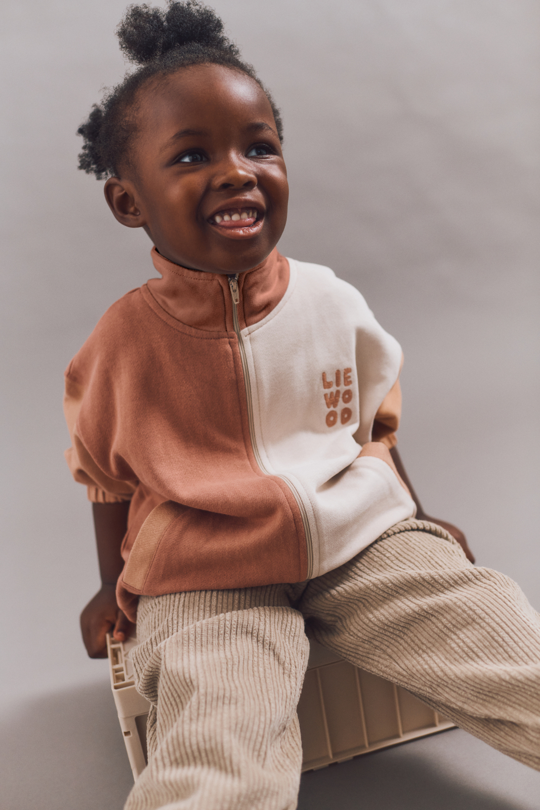 LIEWOOD Cassius Zip Trøje, Tuscany Rose Multi Mix