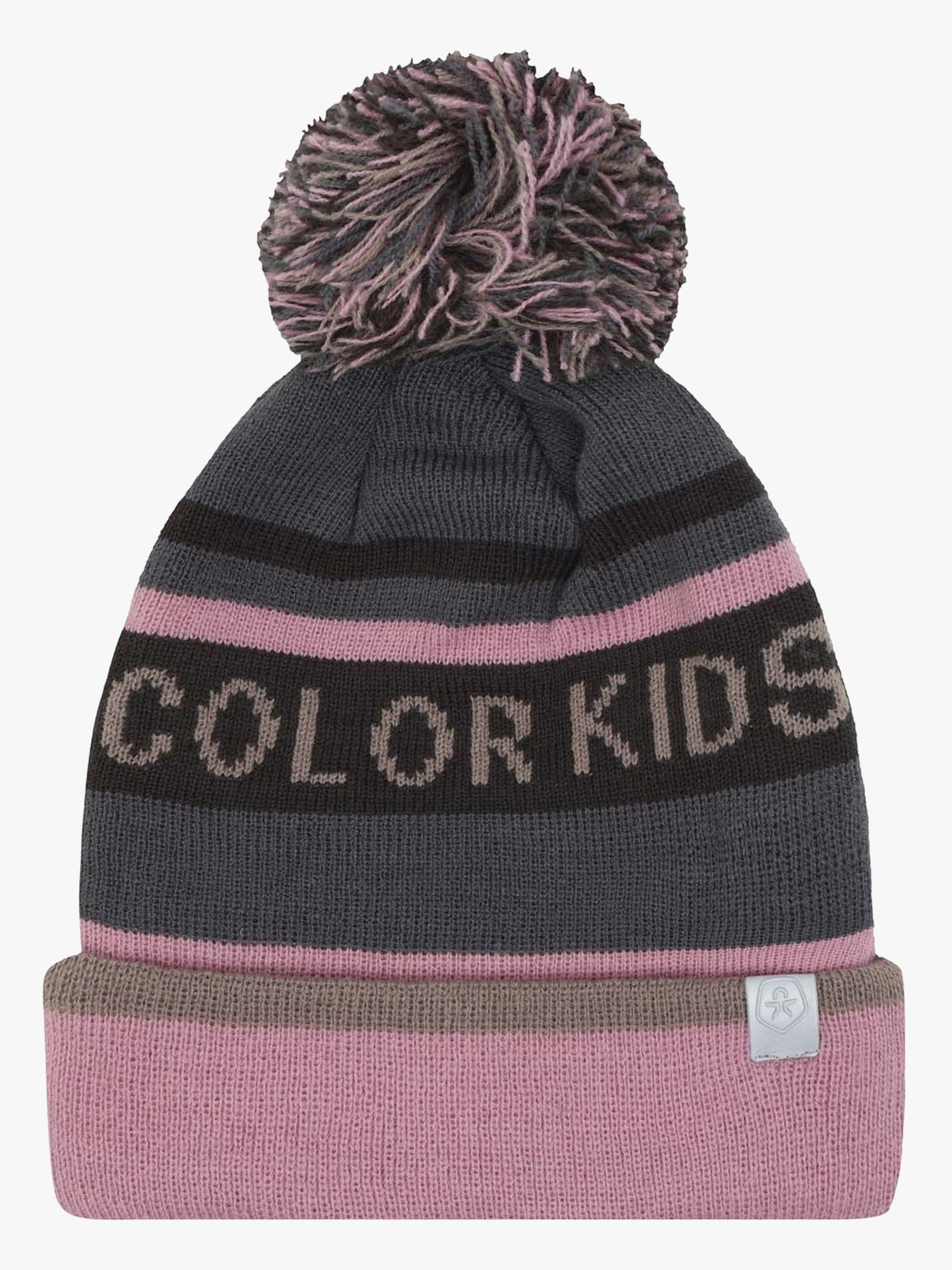 Color Kids Hue Med Pompoms, Mauve Mist, 54