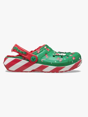 Crocs Mickey Mouse Classic Xmas Linjerede Hjemmesko, Multi