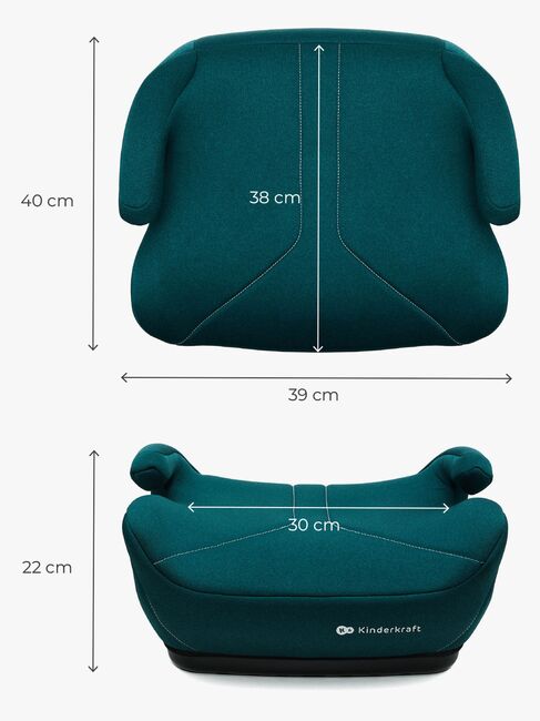 Kinderkraft I-BOOST 2 i-Size Selepude, Grøn