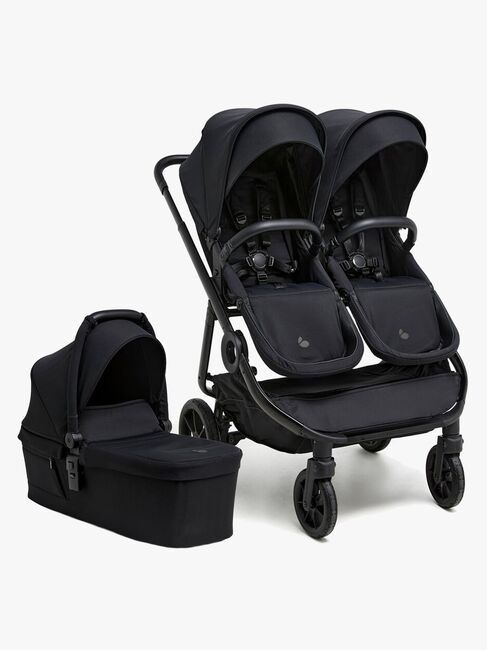 Beemoo Pro Twin 2 Søskendevogn inkl. Liggedel, Coffee Black