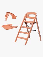 KAOS Klapp Højstol Recycled inkl. Beskyttelsesbøjle & Bakke, Terracotta Pink/Terracotta Pink