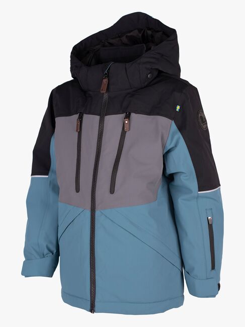 Lindberg Alpine Vinterjakke, Black/Turquiose