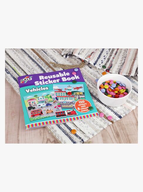 Galt Klistermærkebog Genanvendelig Transportmiddel