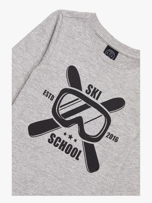 Luca & Lola Gabriel Langærmet T-Shirt, Grey Melange