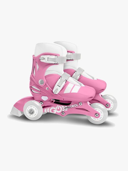 Stamp Skids Control Justerbar 2-i-1 Inliners Størrelse 27-30, Lyserød/Grå