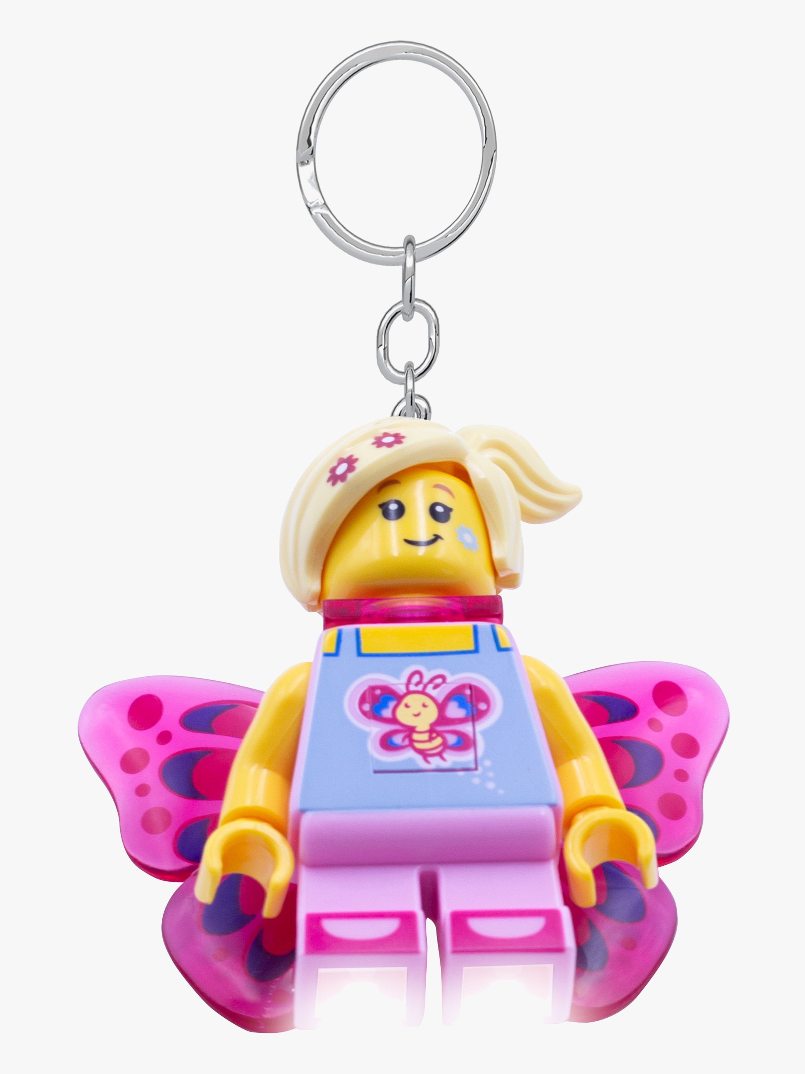 LEGO® Ikonisk Sommerfuglepige Nøglering med LED-lys