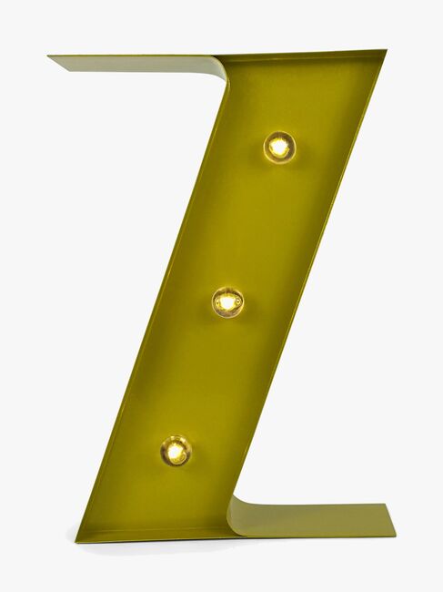 Petite Déco Bogstavlampe Z, Guld