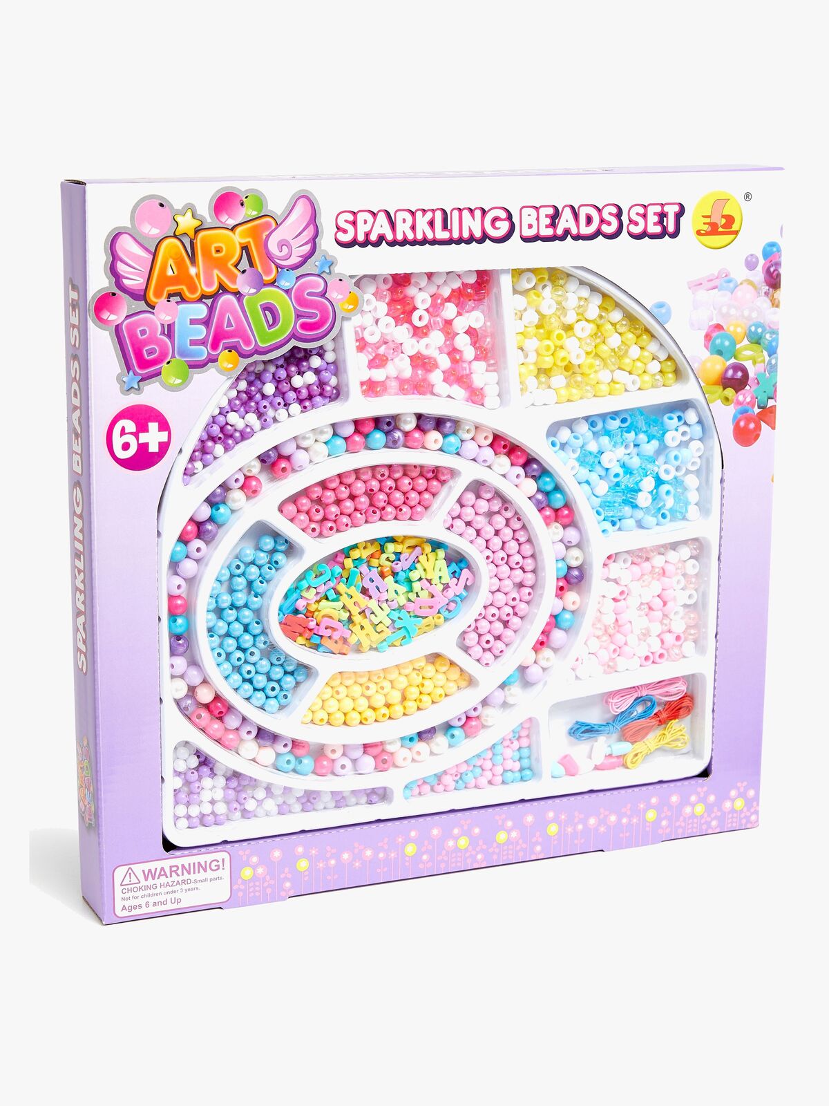 Fippla Art Beads  Skinnende Perlesæt