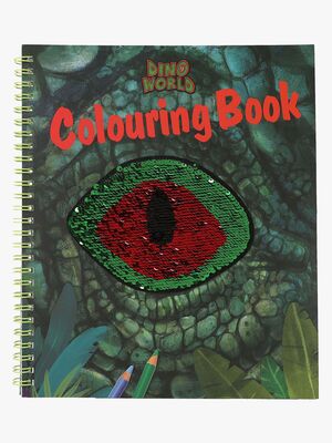 Dino World Malebog med Pailletøje