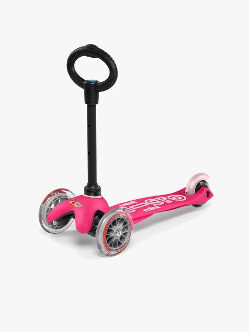 Micro Løbehjul Trehjulet Mini 3-i-1 Deluxe, Lyserød