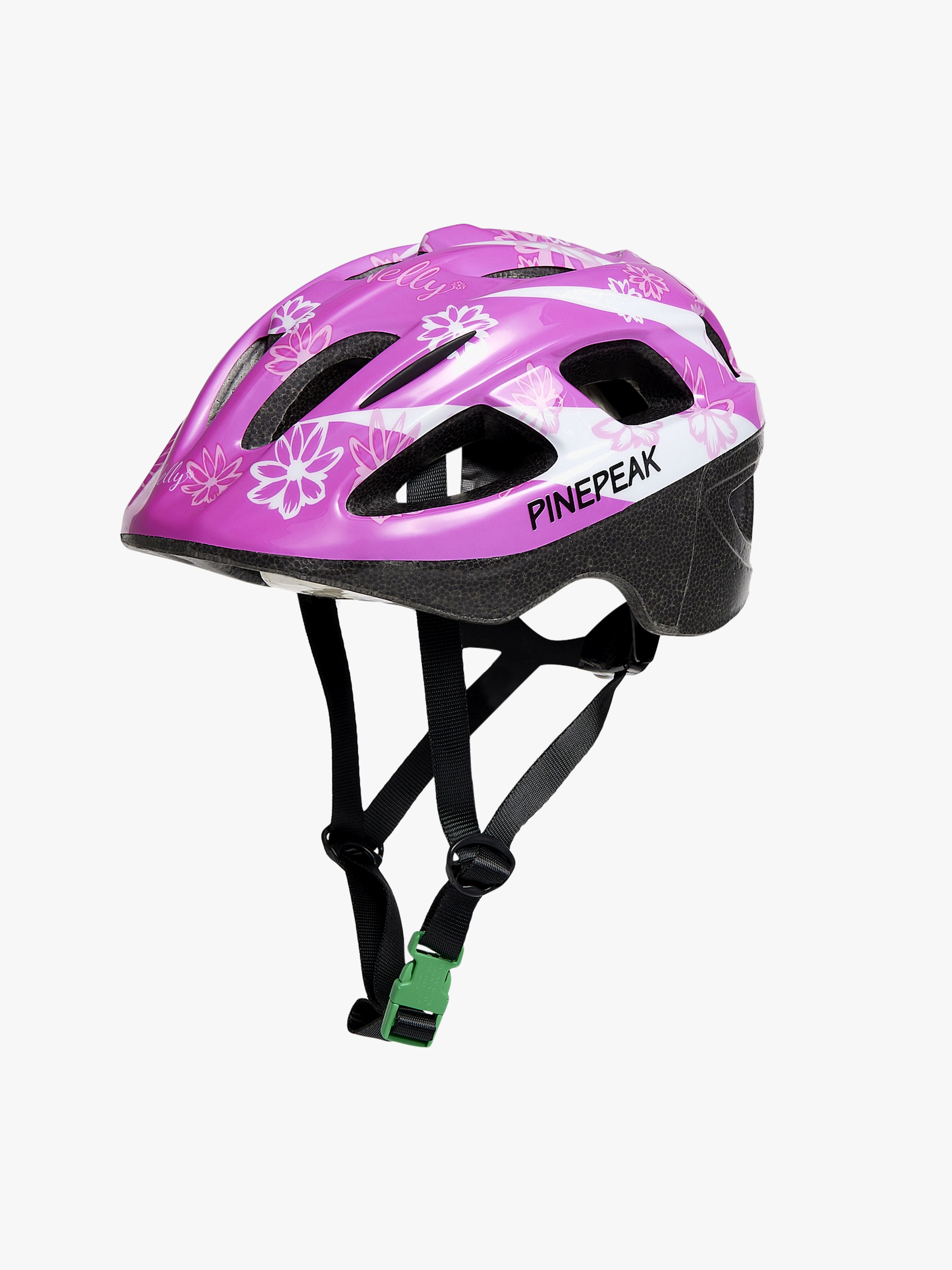 Pinepeak Flower Cykelhjelm til Barn, Pink, S