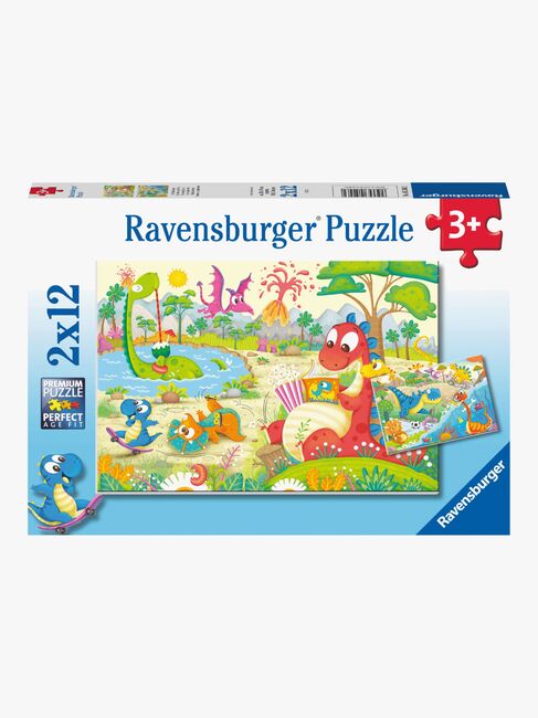 Ravensburger Puslespil Dinosaur 2x12 Brikker