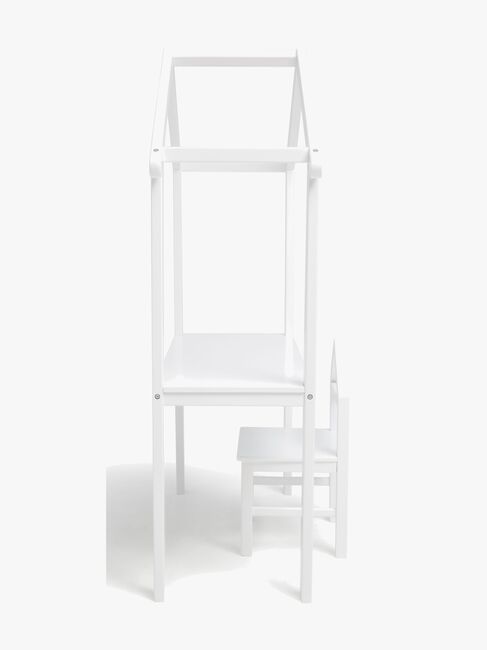 JLY  Huset Skrivebord med Stol, Hvid