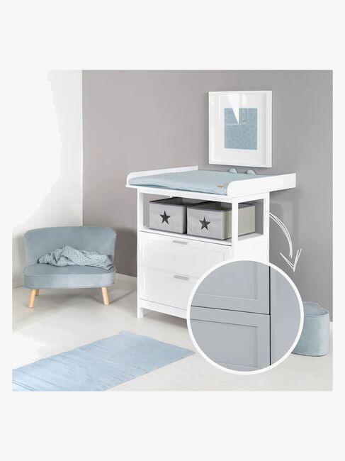 Roba Hamburg Puslekommode inkl. Adapter, White