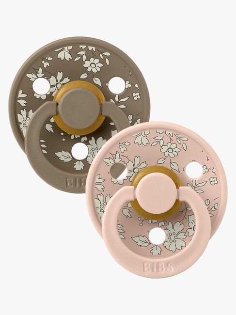 BIBS x Liberty Colour Sut 2-Pak Latex Str. 2 Rund, Capel/Blush Mix