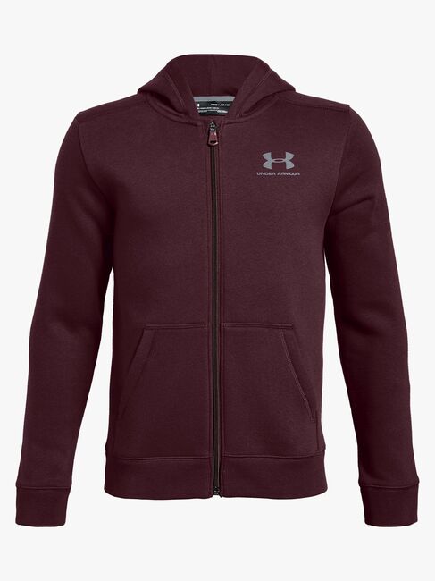 Under Armour Fleece FZ Hættetrøje, Red