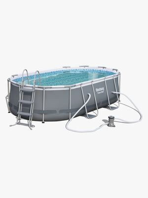 Bestway Power Steel Oval poolsæt 427x250x100 cm