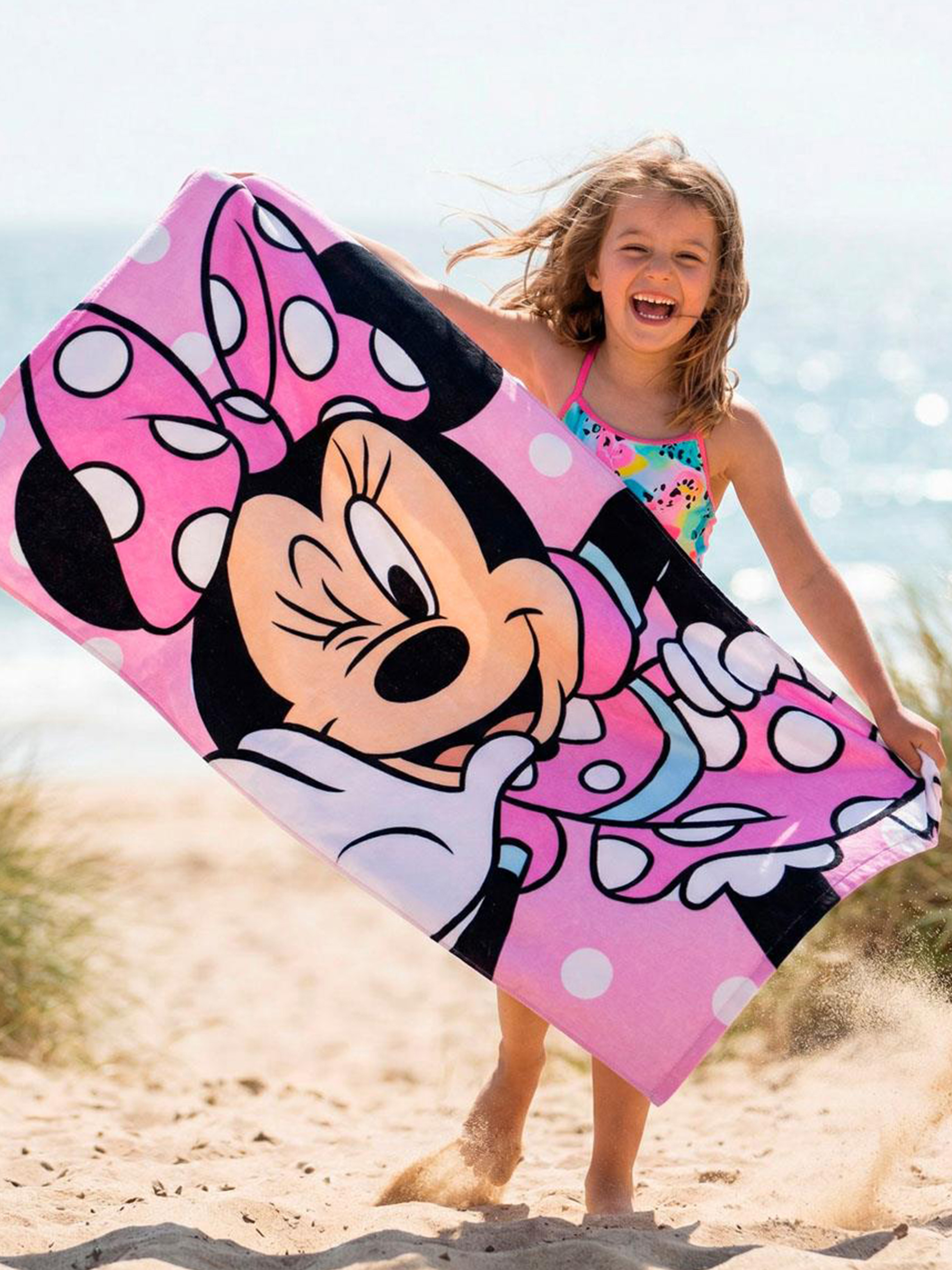 Disney Minnie Mouse Håndklæde 100% Bomuld, Pink