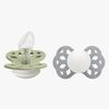 BIBS Infinity Sutter 2-Pak Silikone Str. 2 Anatomisk, Sage GLOW/Cloud GLOW