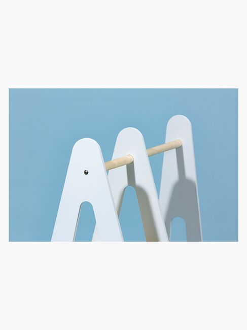 Duck Woodworks Knagerække med Hylder, Hvid