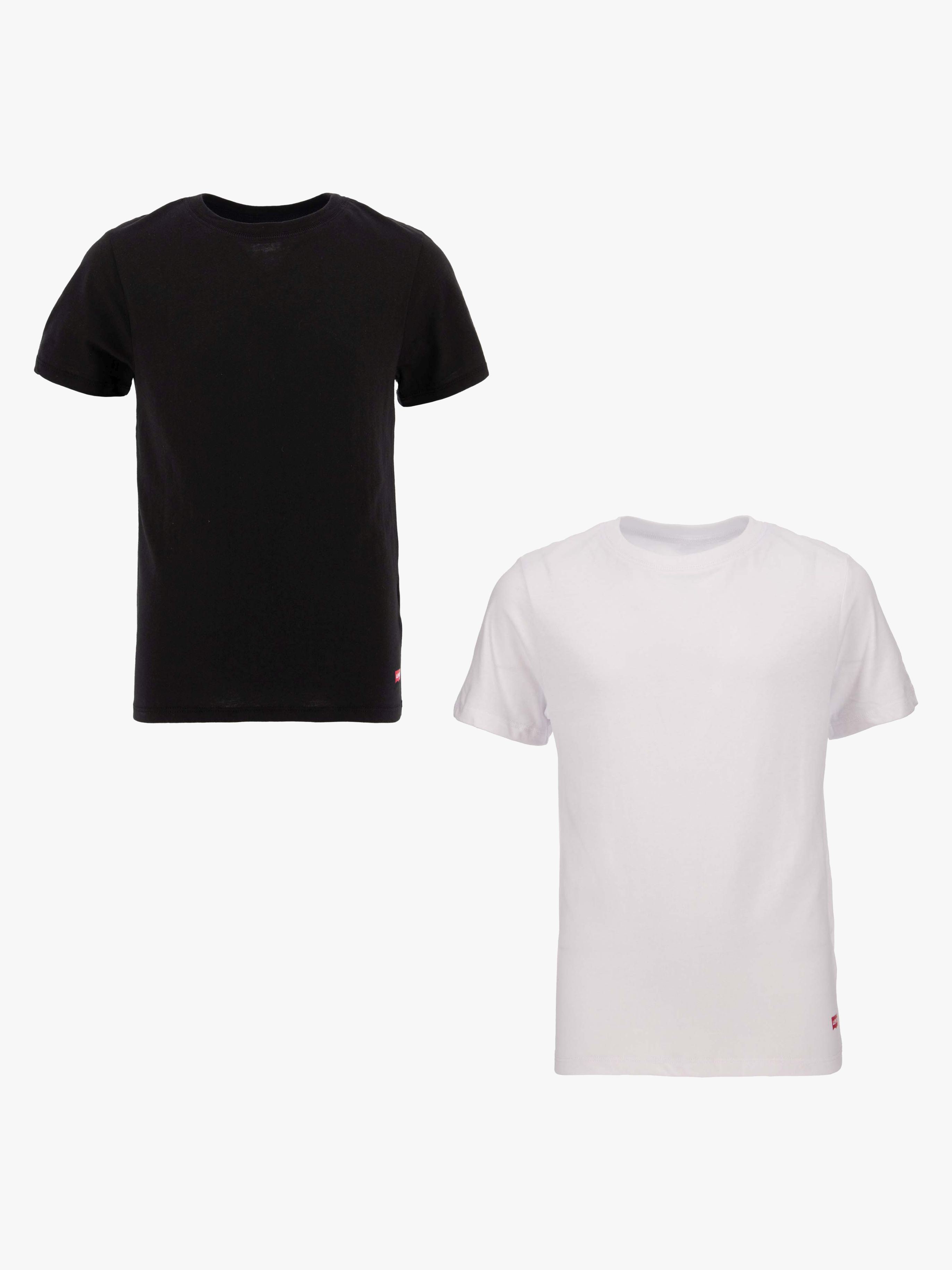 Levi's LHB T-shirt 2-pak, Black/White, 12-13 år