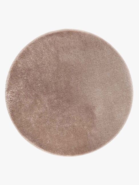 KM Carpets Cozy Rundt Gulvtæppe 160, Linen