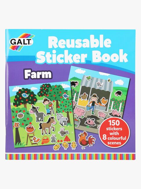 Galt Klistermærkebog Genanvendelig Bondegård