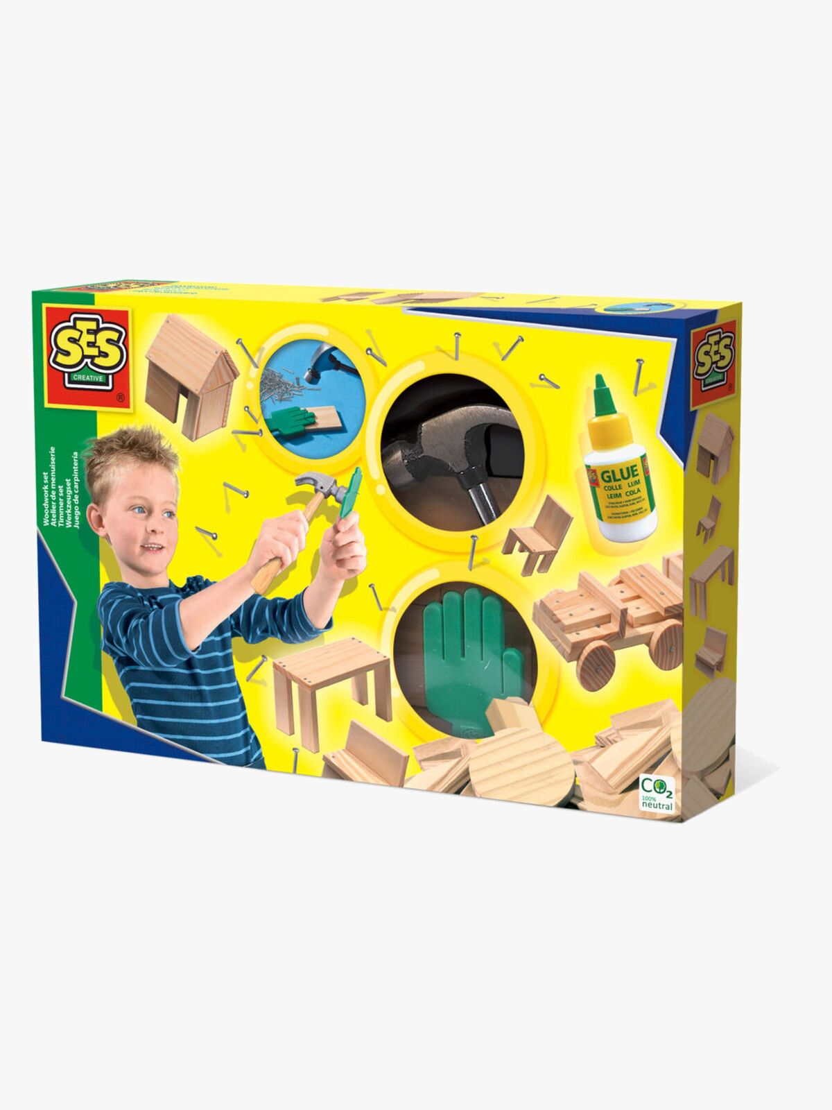 SES Creative Snedkersæt 57 Dele, Træ