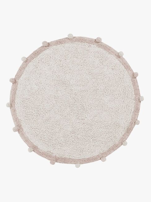Lorena Canals  Vaskbart Gulvtæppe Bubbly Ø120, Vintage Nude