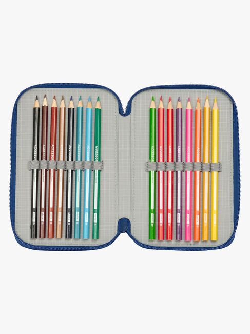 Sådan Træner Du Din Drage  Fyldt Penalhus med 3 Rum 37 Dele, Blå