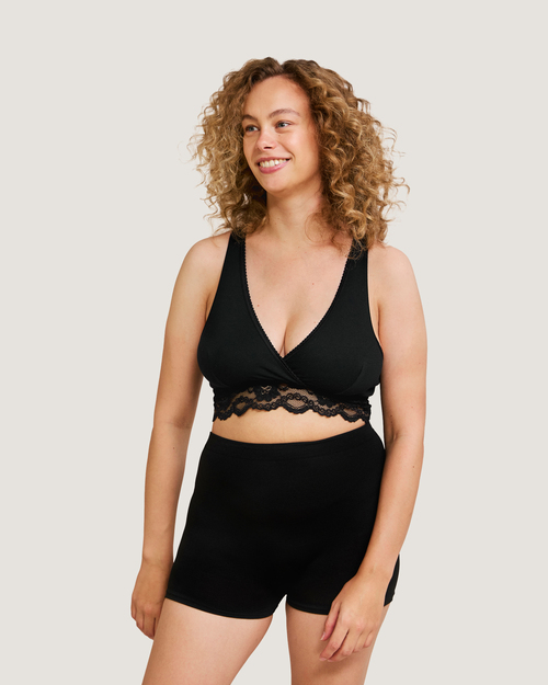 Carriwell Slåom Graviditets- og Amme-BH, Eco, Sort XL
