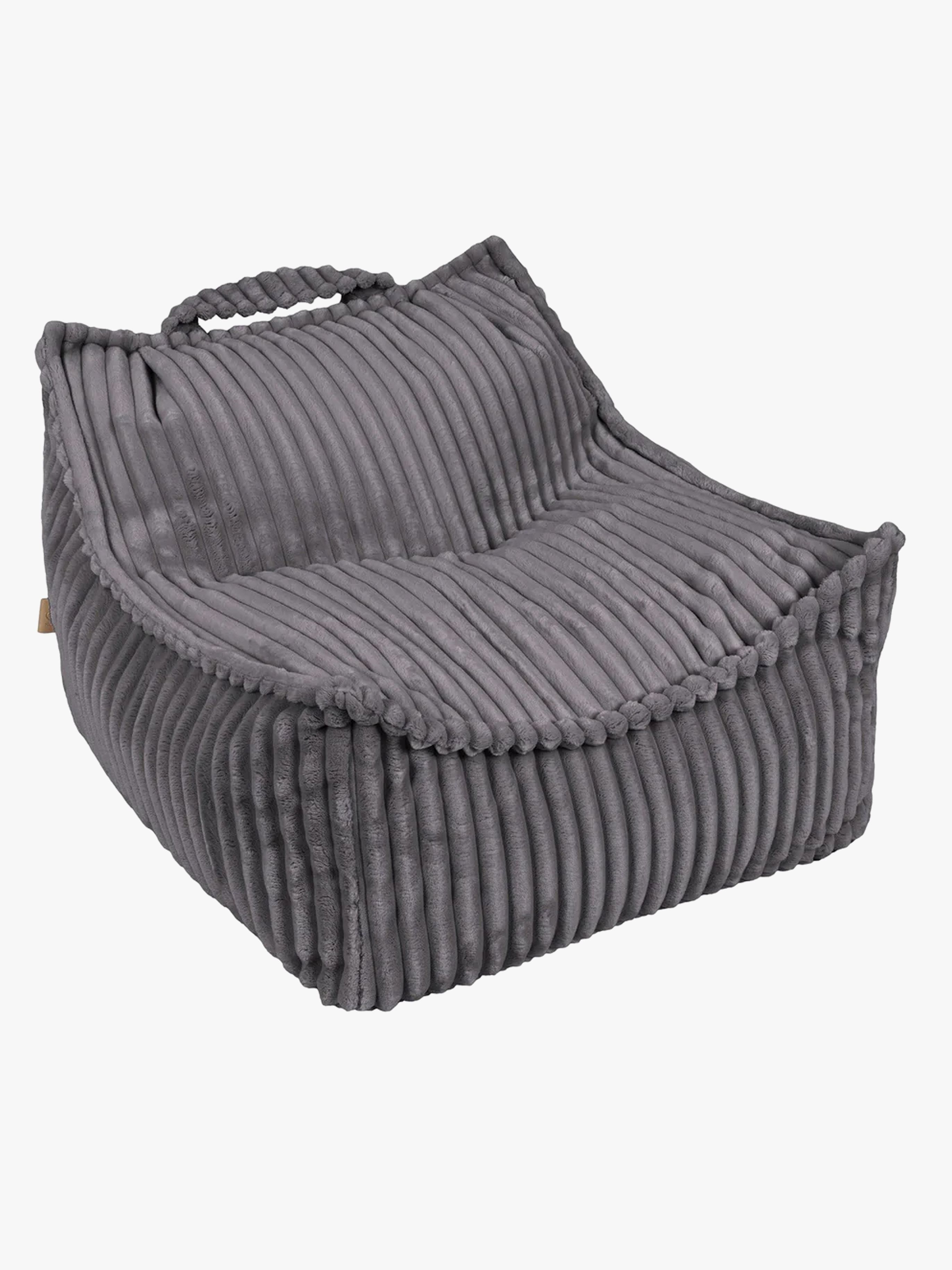 Meowbaby Churros Sækkestol, Jurassic Grey, Børnemøbler, Indretning børneværelse