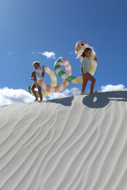 SUNNYLiFE  Stort Flydelegetøj, Poolside Sorbet Stripe