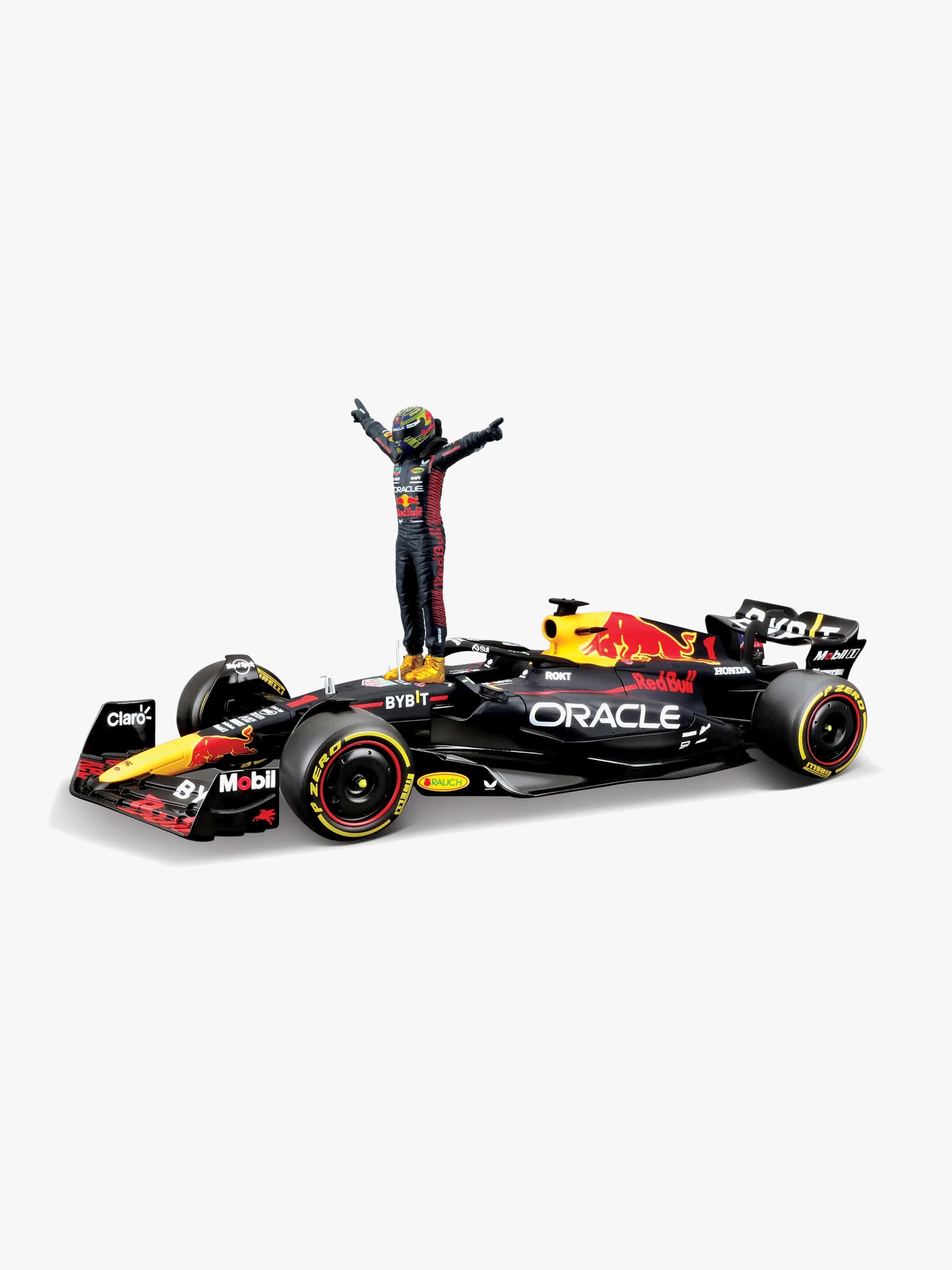 Bburago F1 Red Bull Racing RB19 2023 Modelbil med Verstappen 1:24, El bil til børn